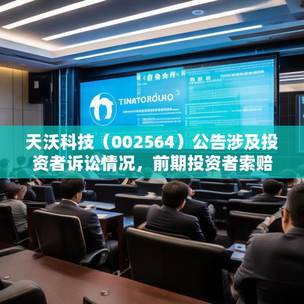 天沃科技（002564）公告涉及投资者诉讼情况，前期投资者索赔案已有一审胜诉