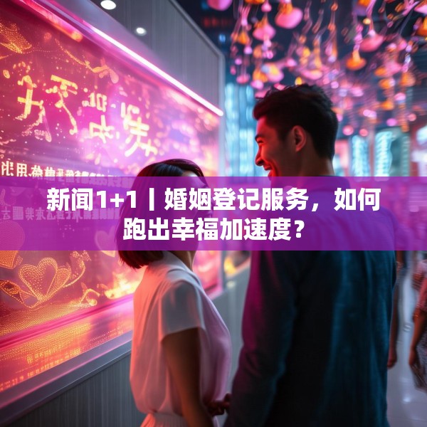 新闻1+1丨婚姻登记服务，如何跑出幸福加速度？