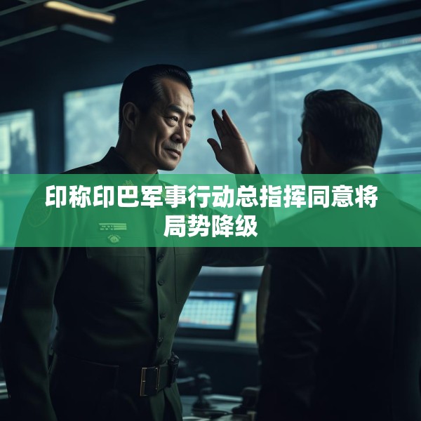 印称印巴军事行动总指挥同意将局势降级