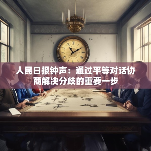 人民日报钟声：通过平等对话协商解决分歧的重要一步