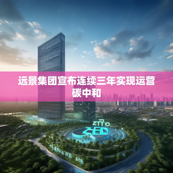 远景集团宣布连续三年实现运营碳中和