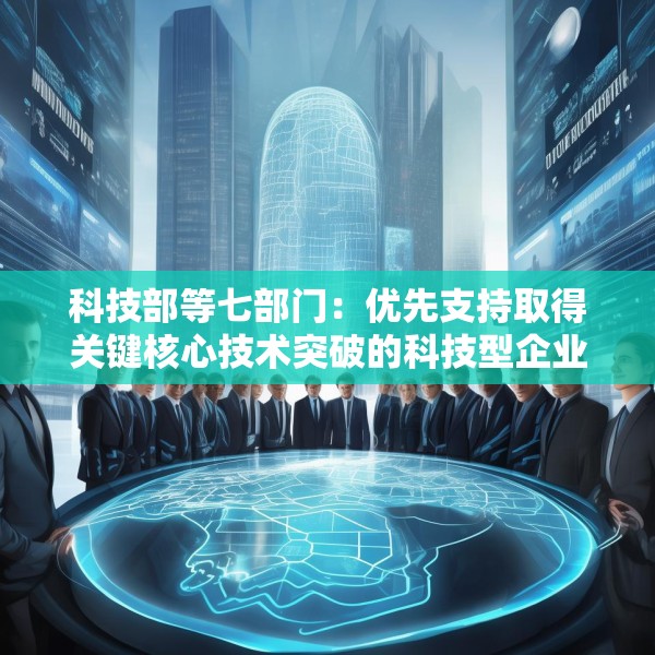 科技部等七部门：优先支持取得关键核心技术突破的科技型企业上市融资