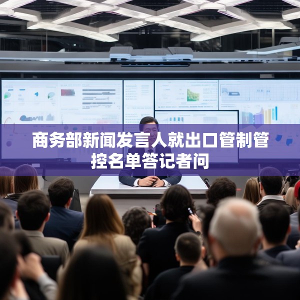 商务部新闻发言人就出口管制管控名单答记者问