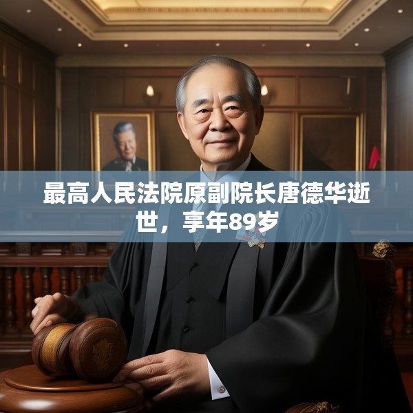最高人民法院原副院长唐德华逝世，享年89岁