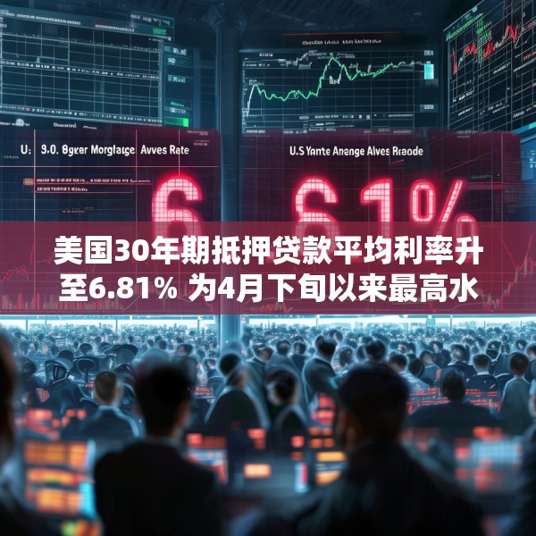 美国30年期抵押贷款平均利率升至6.81% 为4月下旬以来最高水平