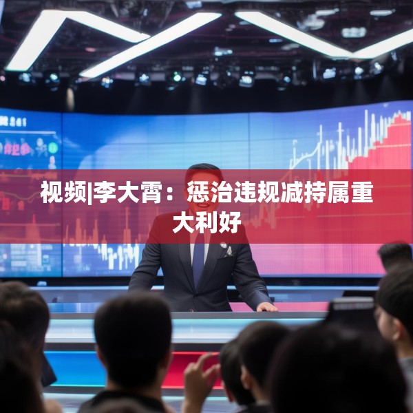 视频|李大霄：惩治违规减持属重大利好