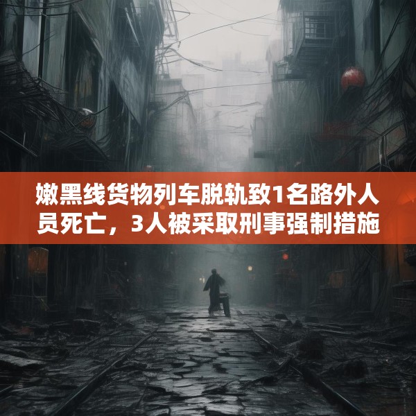 嫩黑线货物列车脱轨致1名路外人员死亡，3人被采取刑事强制措施
