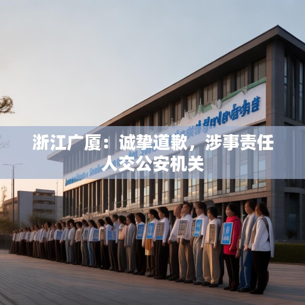 浙江广厦：诚挚道歉，涉事责任人交公安机关
