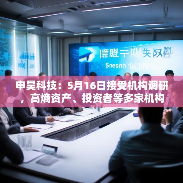申昊科技：5月16日接受机构调研，高熵资产、投资者等多家机构参与
