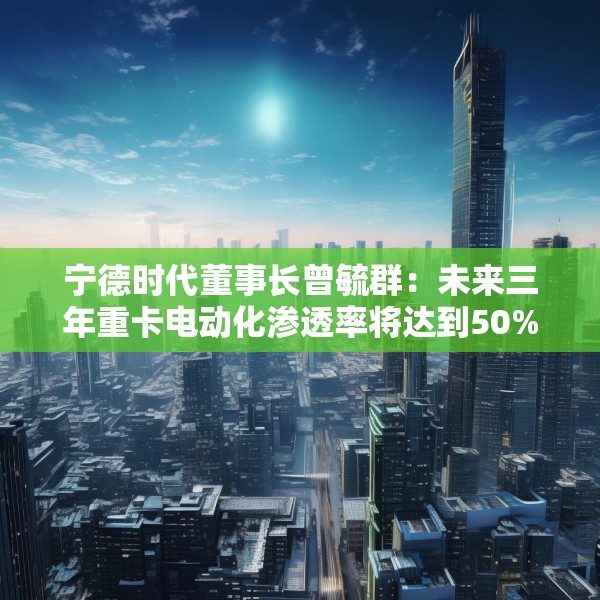 宁德时代董事长曾毓群：未来三年重卡电动化渗透率将达到50%