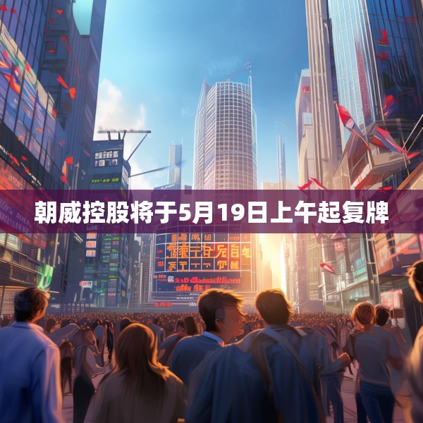 朝威控股将于5月19日上午起复牌