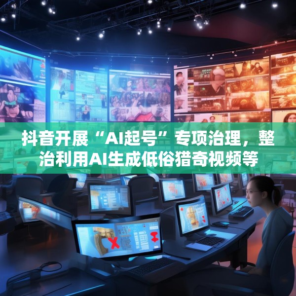 抖音开展“AI起号”专项治理，整治利用AI生成低俗猎奇视频等