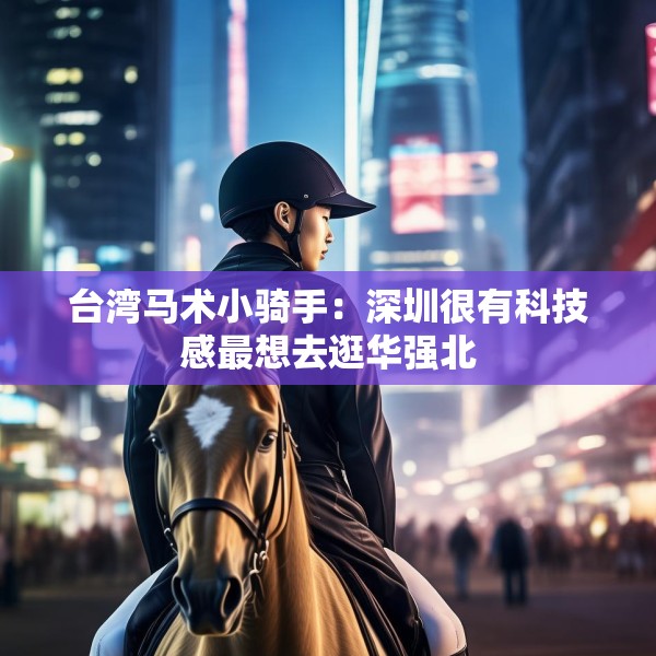 台湾马术小骑手：深圳很有科技感最想去逛华强北