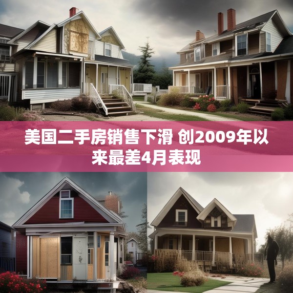 美国二手房销售下滑 创2009年以来最差4月表现