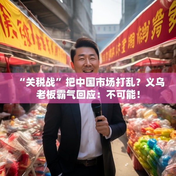 “关税战”把中国市场打乱？义乌老板霸气回应：不可能！