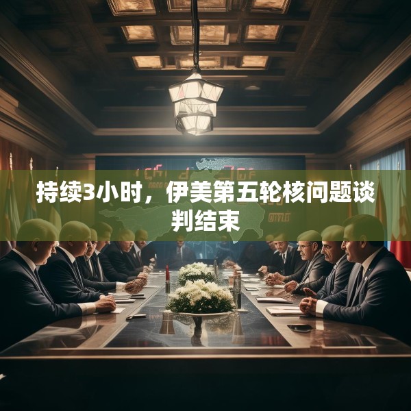持续3小时，伊美第五轮核问题谈判结束