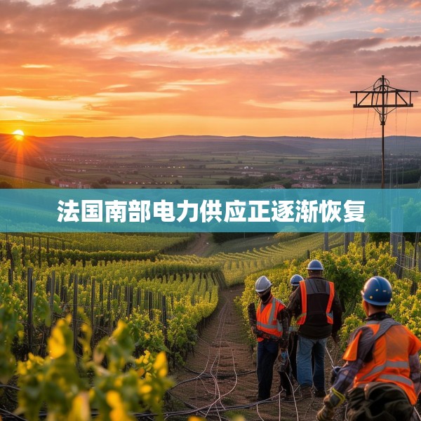 法国南部电力供应正逐渐恢复