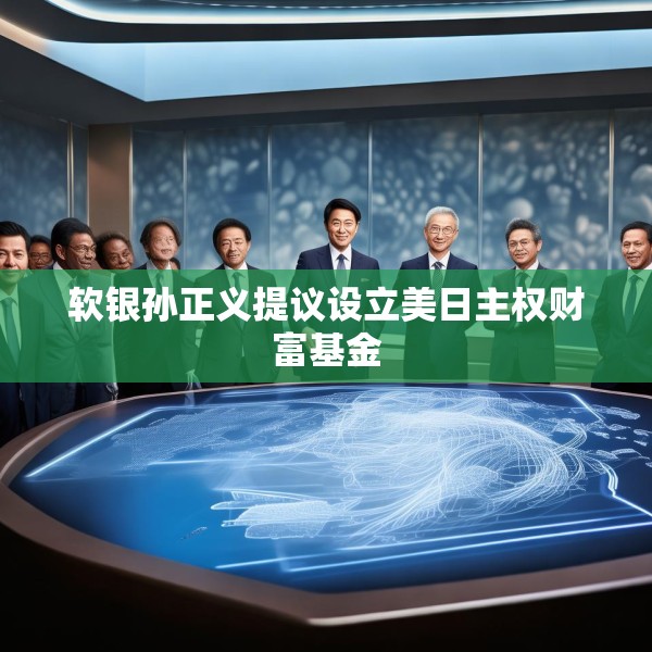 软银孙正义提议设立美日主权财富基金
