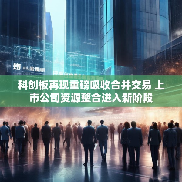 科创板再现重磅吸收合并交易 上市公司资源整合进入新阶段