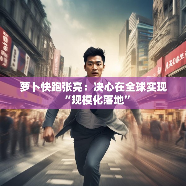 萝卜快跑张亮：决心在全球实现“规模化落地”