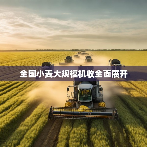 全国小麦大规模机收全面展开