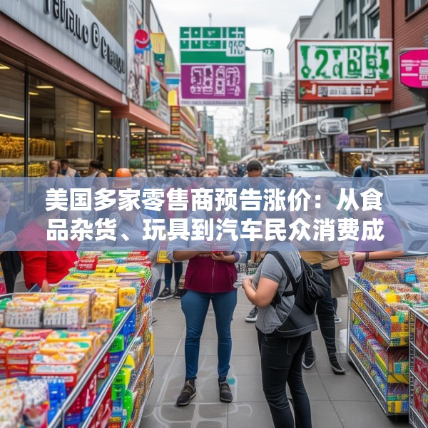 美国多家零售商预告涨价：从食品杂货、玩具到汽车民众消费成本将进一步增加