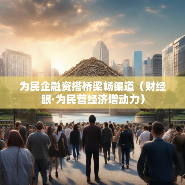 为民企融资搭桥梁畅渠道（财经眼·为民营经济增动力）