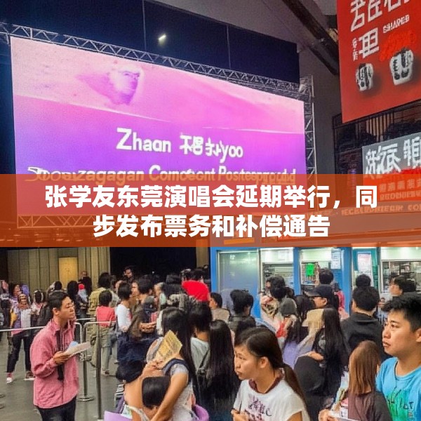 张学友东莞演唱会延期举行，同步发布票务和补偿通告