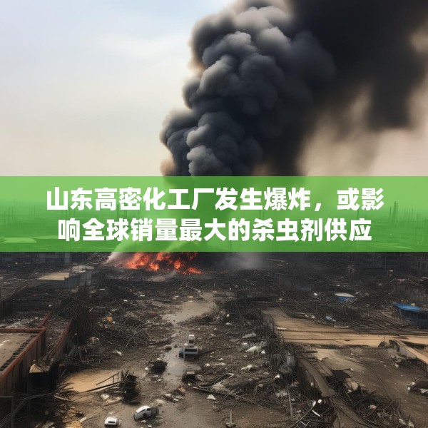 山东高密化工厂发生爆炸，或影响全球销量最大的杀虫剂供应