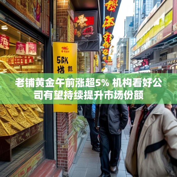 老铺黄金午前涨超5% 机构看好公司有望持续提升市场份额