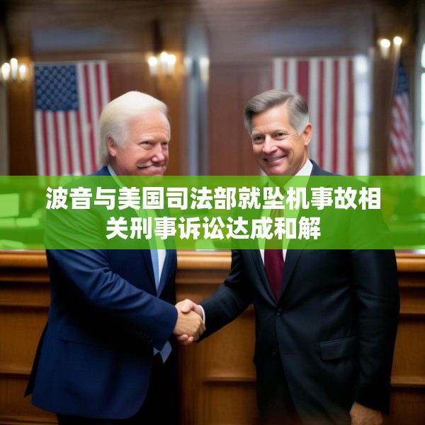 波音与美国司法部就坠机事故相关刑事诉讼达成和解
