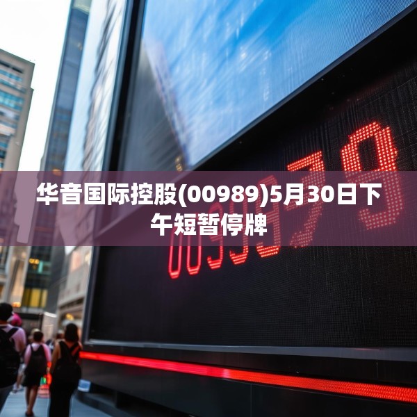 华音国际控股(00989)5月30日下午短暂停牌