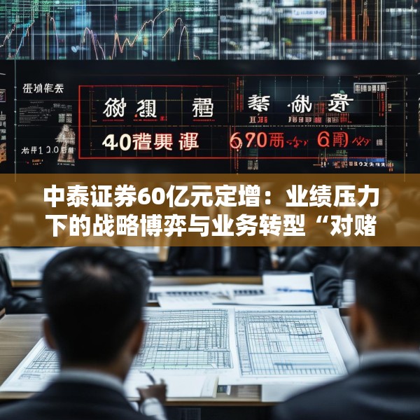 中泰证券60亿元定增：业绩压力下的战略博弈与业务转型“对赌”