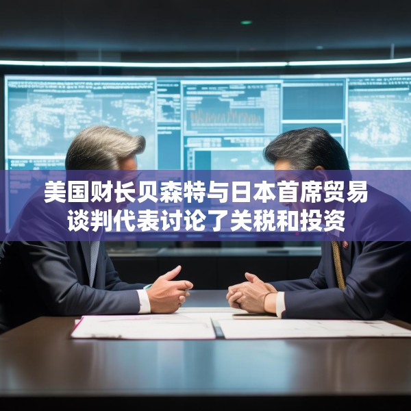 美国财长贝森特与日本首席贸易谈判代表讨论了关税和投资