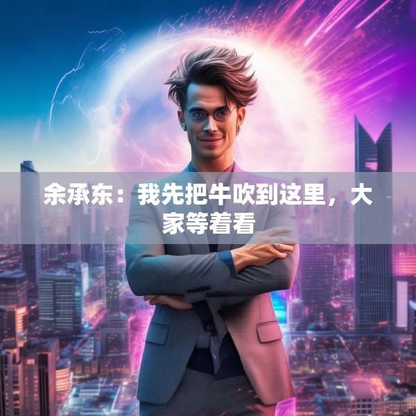 余承东：我先把牛吹到这里，大家等着看