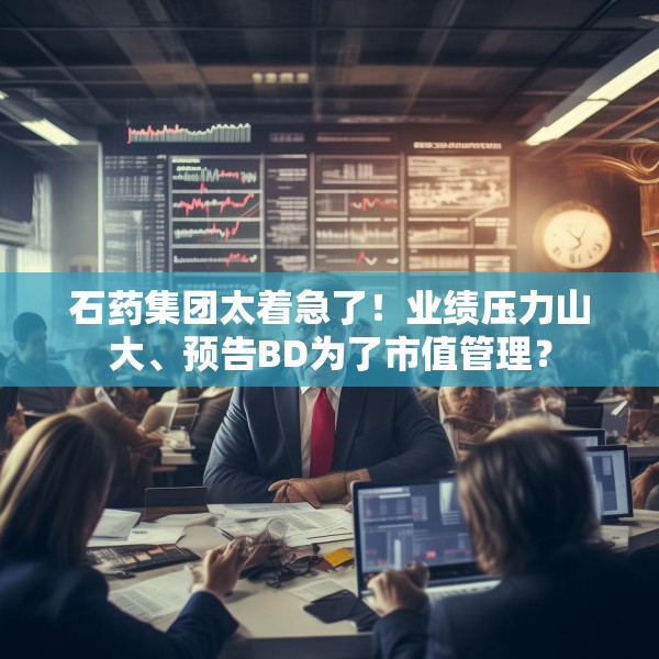 石药集团太着急了！业绩压力山大、预告BD为了市值管理？