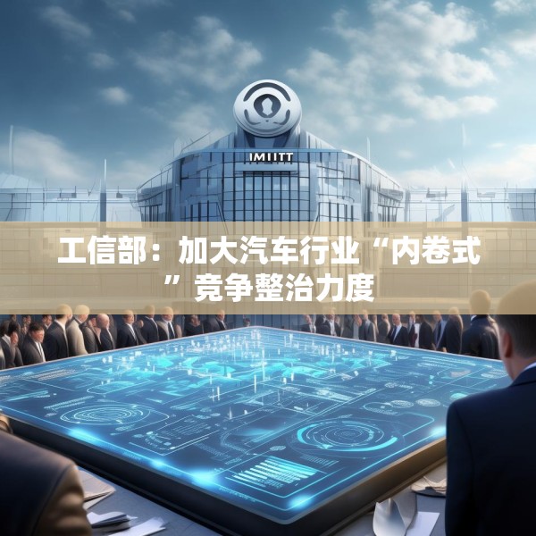 工信部：加大汽车行业“内卷式”竞争整治力度