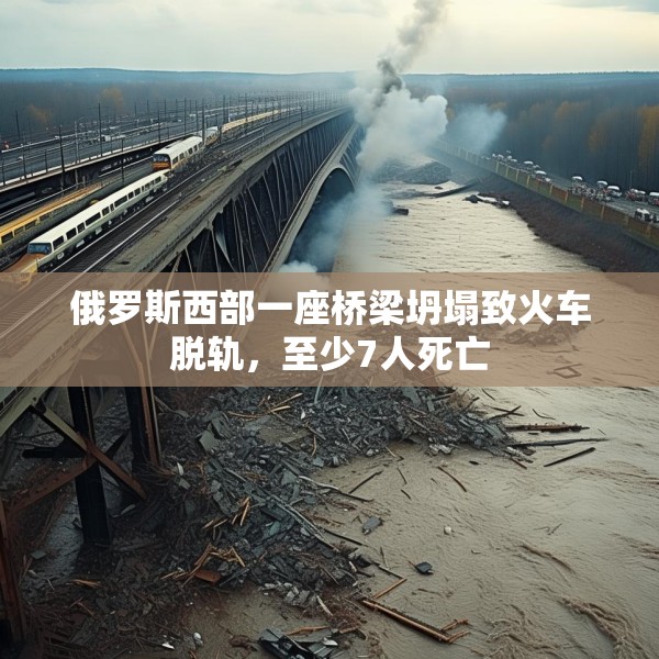俄罗斯西部一座桥梁坍塌致火车脱轨，至少7人死亡