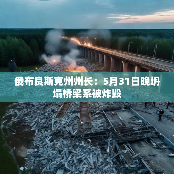 俄布良斯克州州长：5月31日晚坍塌桥梁系被炸毁