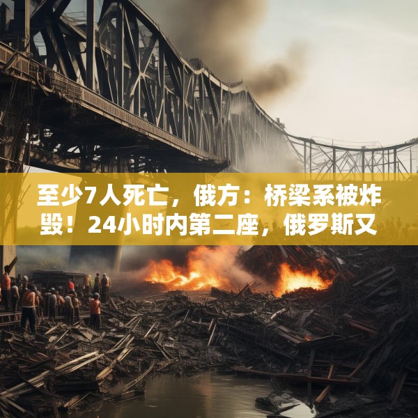 至少7人死亡，俄方：桥梁系被炸毁！24小时内第二座，俄罗斯又一桥梁坍塌