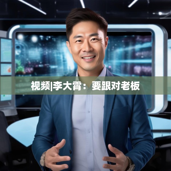 视频|李大霄：要跟对老板