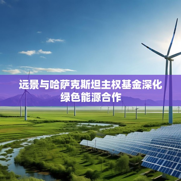 远景与哈萨克斯坦主权基金深化绿色能源合作