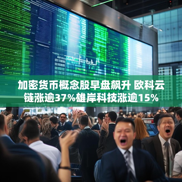 加密货币概念股早盘飙升 欧科云链涨逾37%雄岸科技涨逾15%
