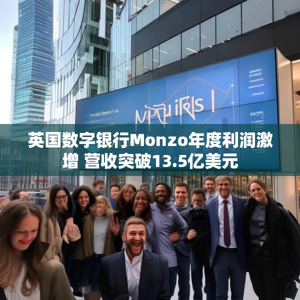 英国数字银行Monzo年度利润激增 营收突破13.5亿美元