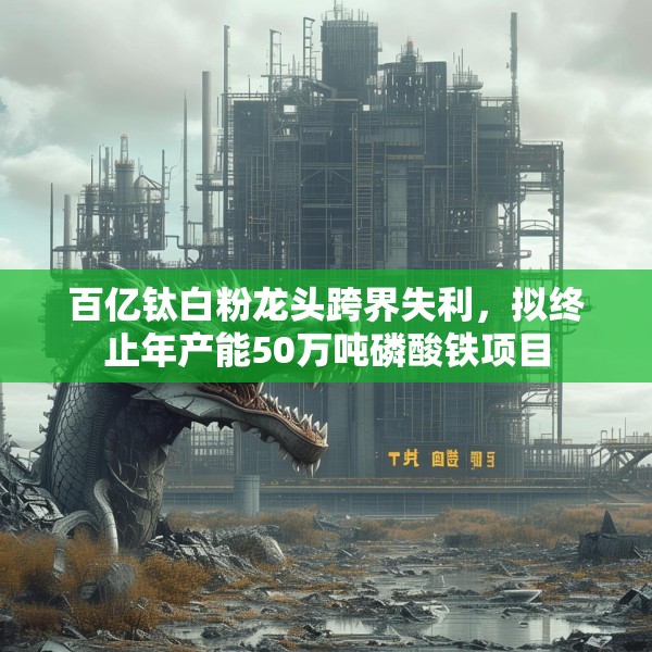百亿钛白粉龙头跨界失利，拟终止年产能50万吨磷酸铁项目