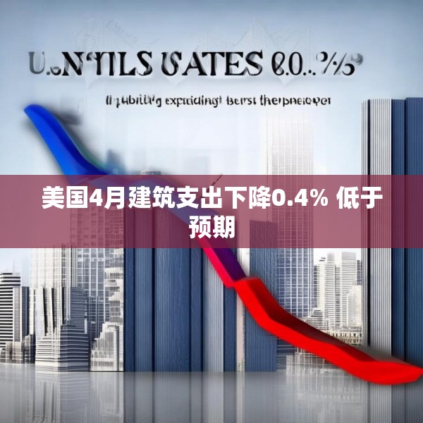 美国4月建筑支出下降0.4% 低于预期