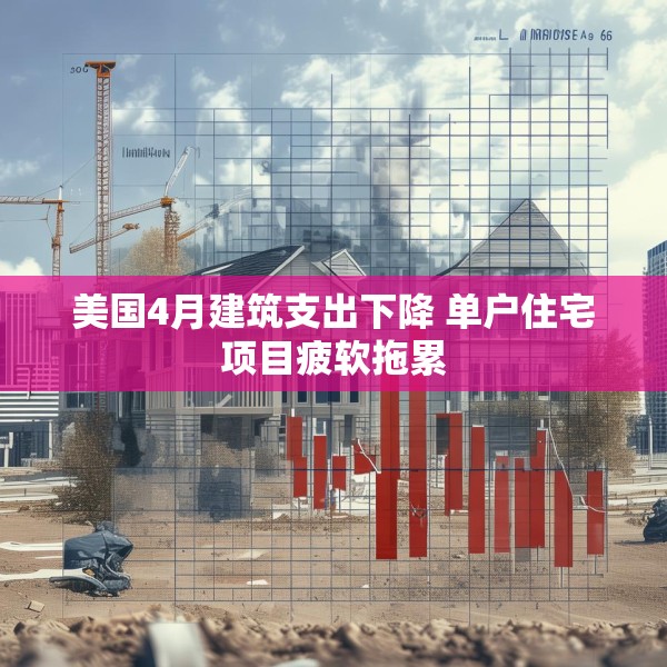 美国4月建筑支出下降 单户住宅项目疲软拖累