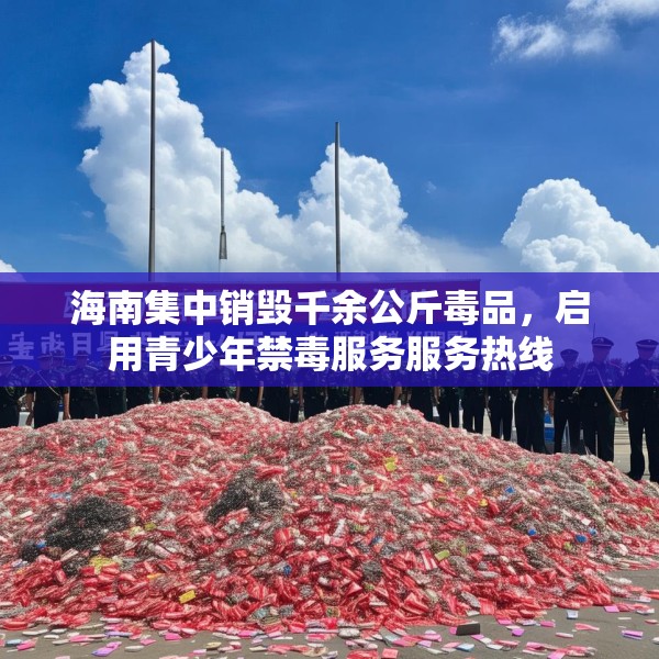 海南集中销毁千余公斤毒品，启用青少年禁毒服务服务热线