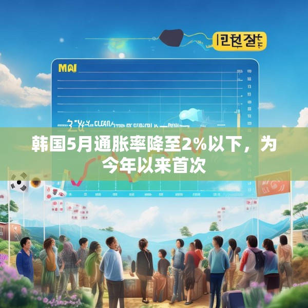 韩国5月通胀率降至2%以下，为今年以来首次