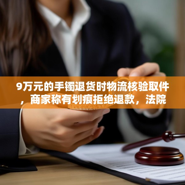 9万元的手镯退货时物流核验取件，商家称有划痕拒绝退款，法院判了